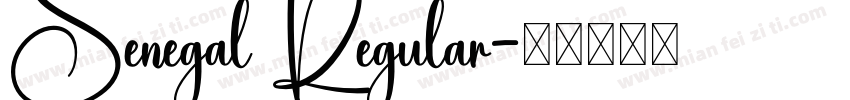 Senegal Regular字体转换